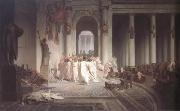Alma-Tadema, Sir Lawrence Jean-Leon Gerome,The Death of Caesar (mk23) painting